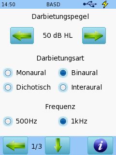 Senti & Sentiero BASD - Einstellungen 