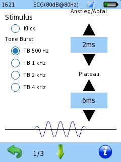 Sentiero Advanced ECochG Tone-Burst