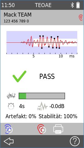QScreen TEOAE (UNHS) Erweiterung